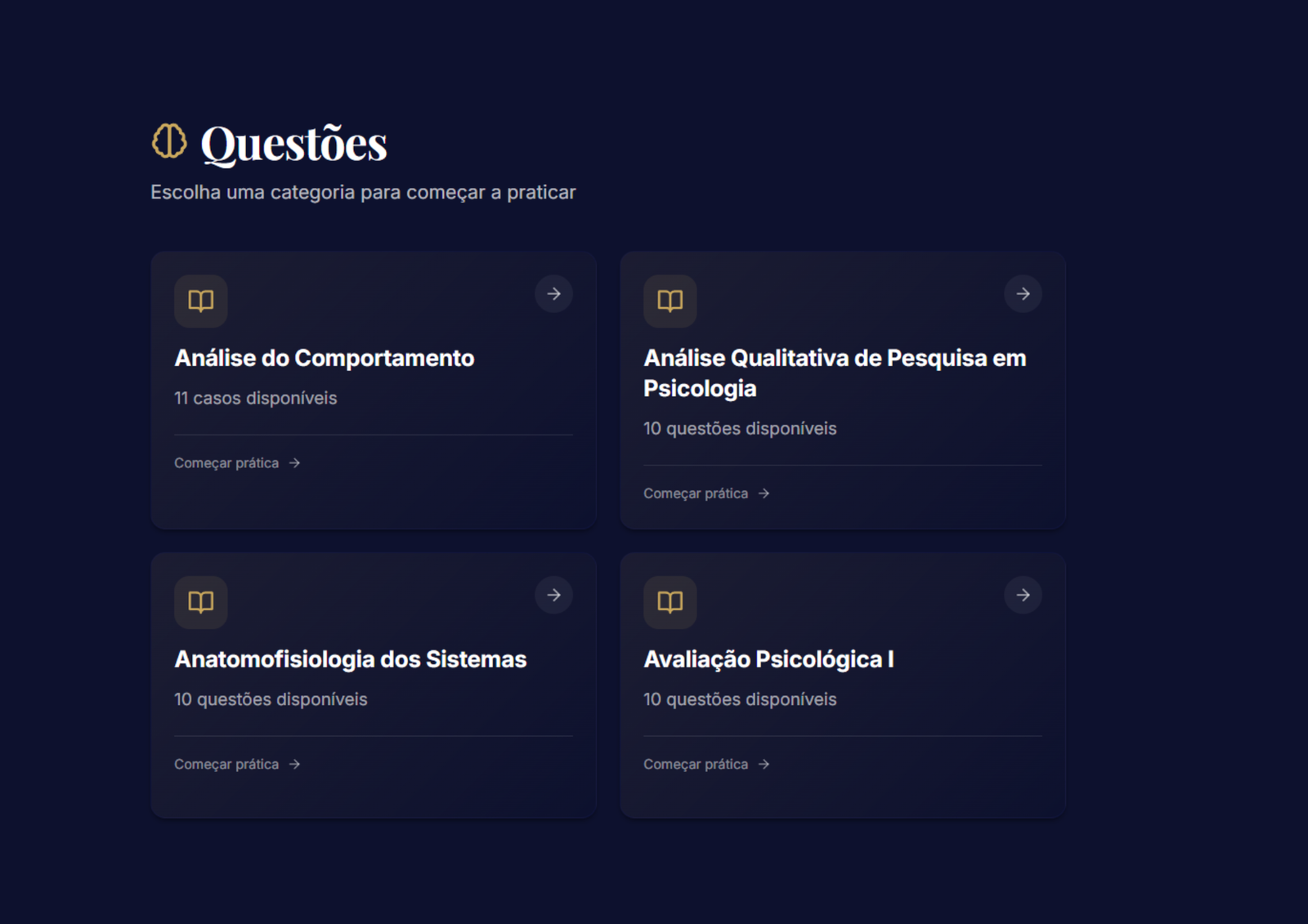 RoadmapPSI - Questões